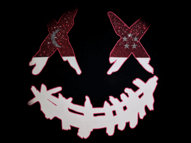 RickyisClown Singapore Limited Ripped Smiley Tee RIC新加坡限定撕裂笑脸短袖