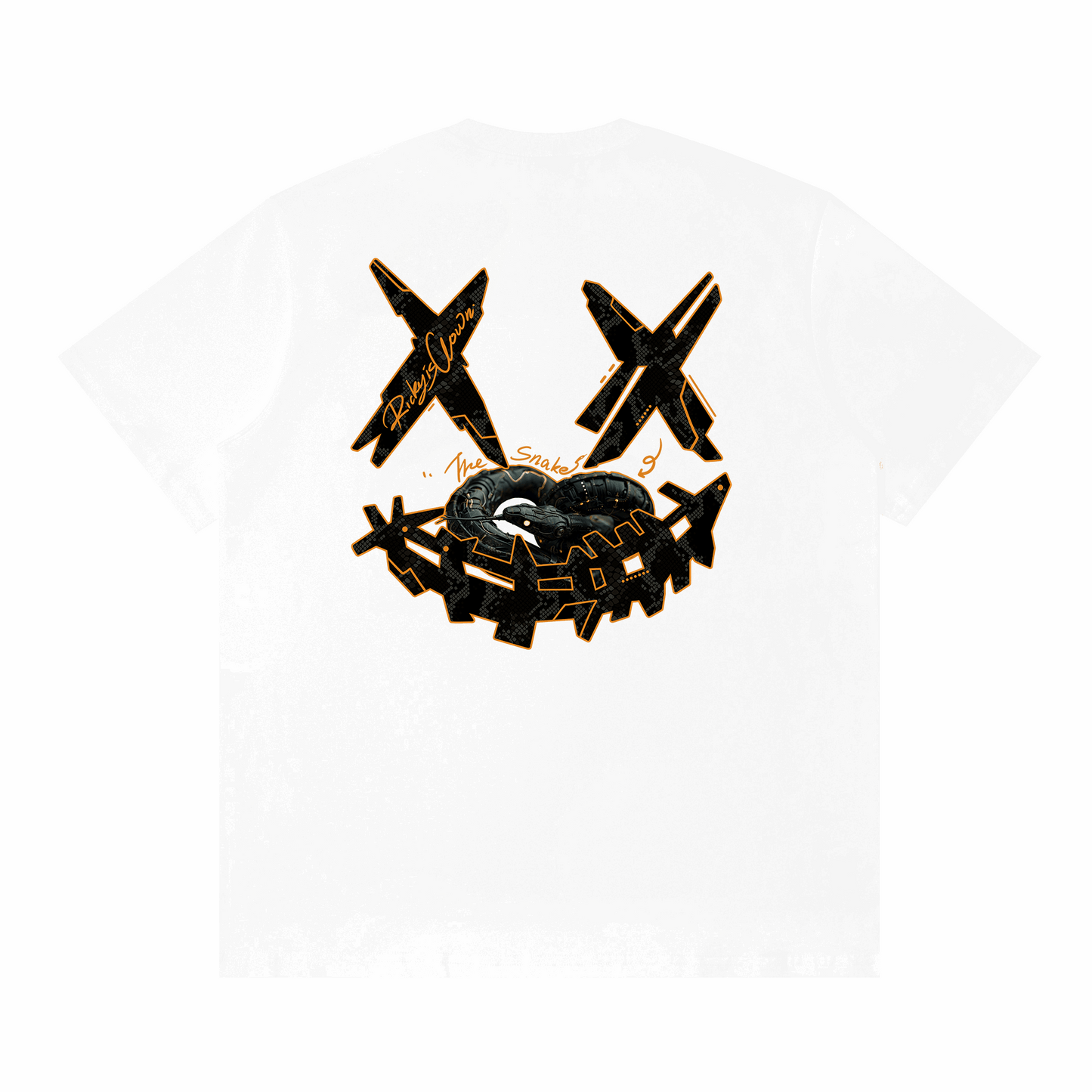 RIC Cyborg Serpent Splatter Smiley Tee 机械蛇刷漆笑脸短袖