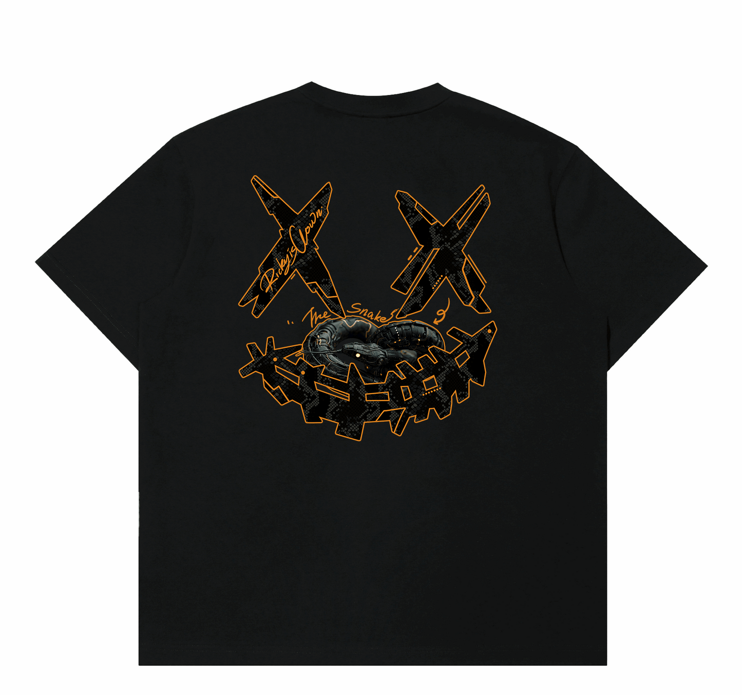 RIC Cyborg Serpent Splatter Smiley Tee 机械蛇刷漆笑脸短袖