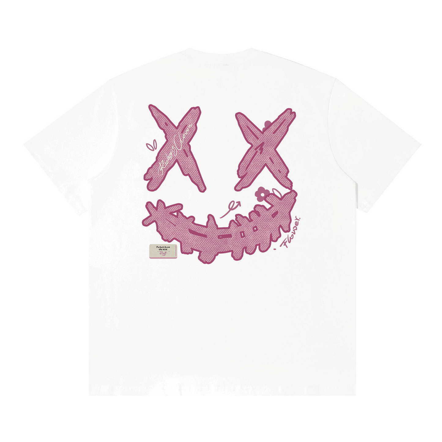 RIC Pink Mood Splatter Smiley Tee 粉色心情刷漆笑脸短袖