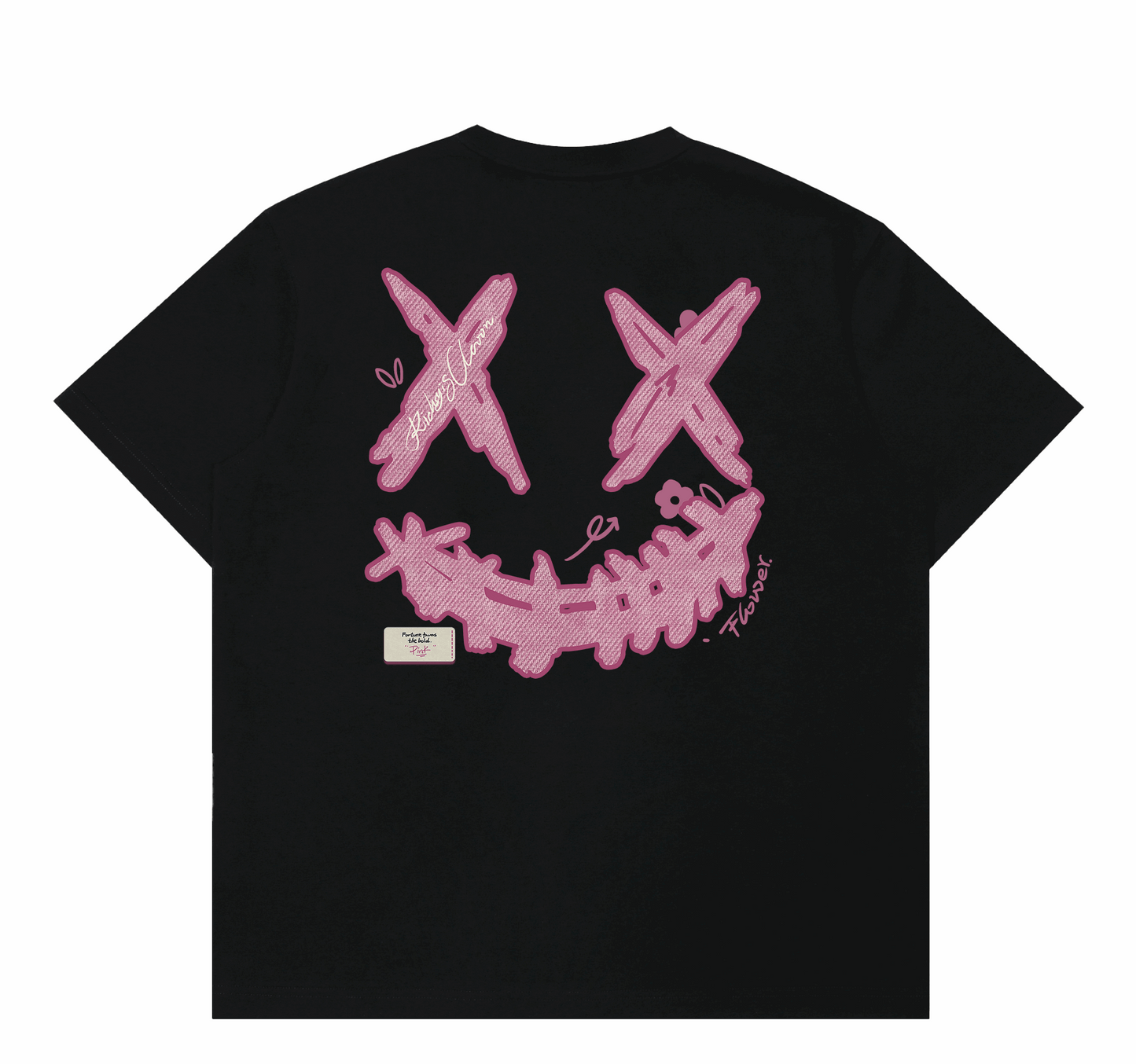 RIC Pink Mood Splatter Smiley Tee 粉色心情刷漆笑脸短袖