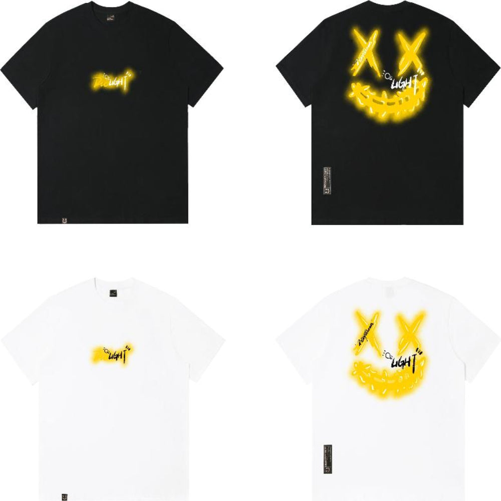 Rickyisclown Incandescent Bulb Joker Smiley T-shirt RIC白熾燈撕裂笑臉短袖上衣