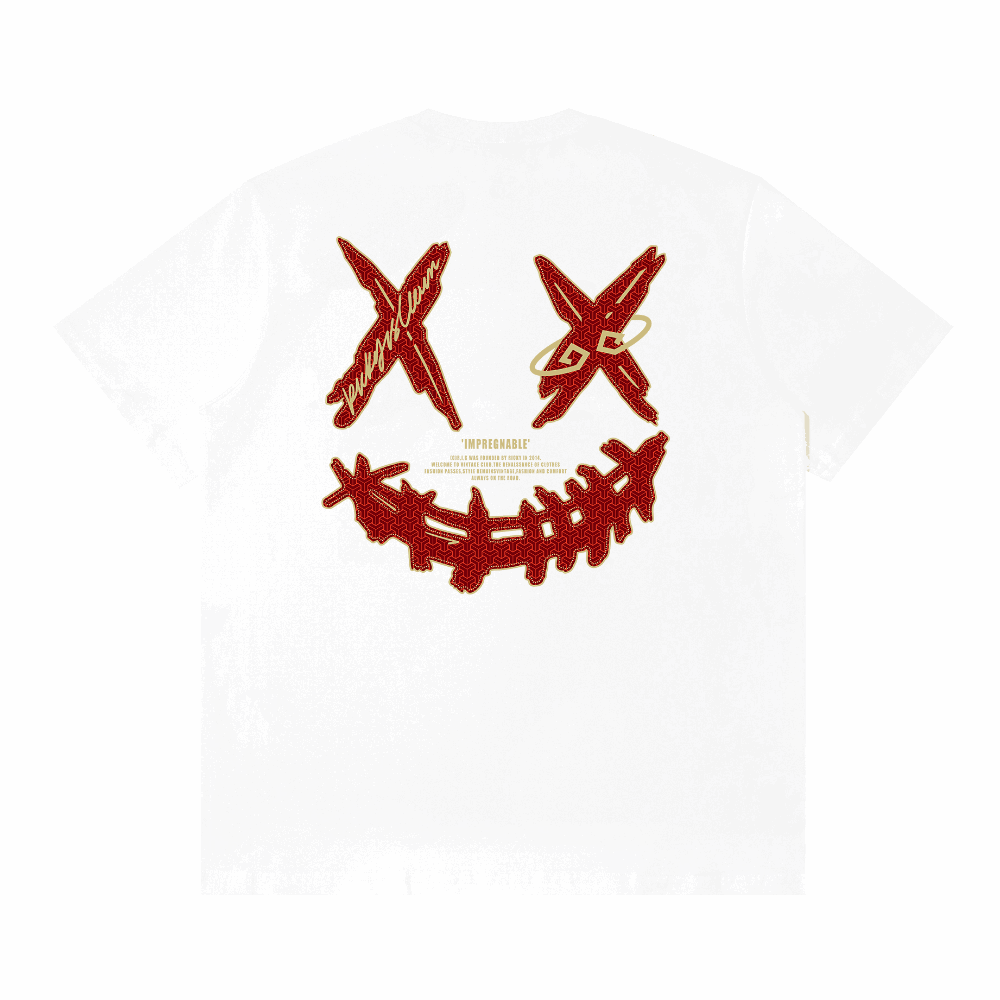 RIC Warrior's Armor Ripped Smiley Tee 战神披甲撕裂笑脸短袖