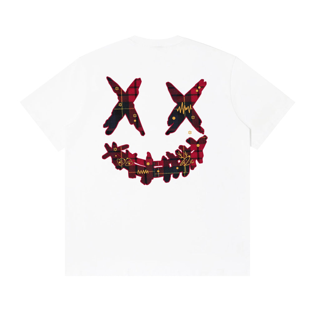 RIC Christmas Adventure Patch Ripped Smiley Tee 圣诞奇遇贴布撕裂笑脸短袖