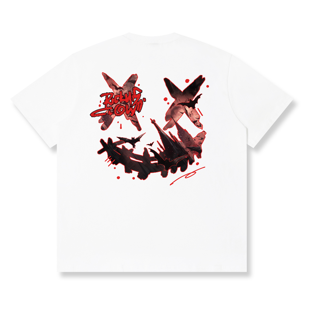 RickyisClown Bat Wings Torn Smile Tee RIC蝙蝠之翼撕裂笑脸短袖