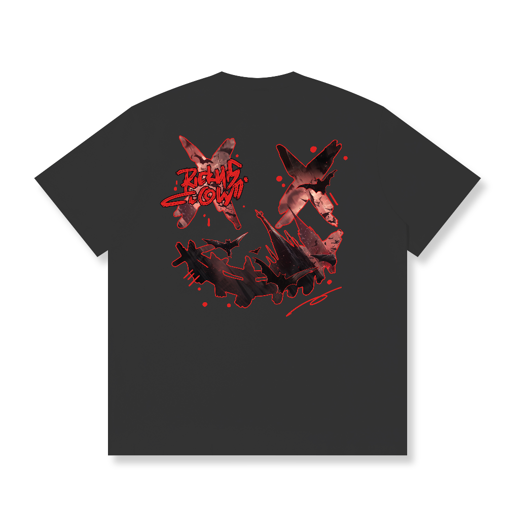 RickyisClown Bat Wings Torn Smile Tee RIC蝙蝠之翼撕裂笑脸短袖