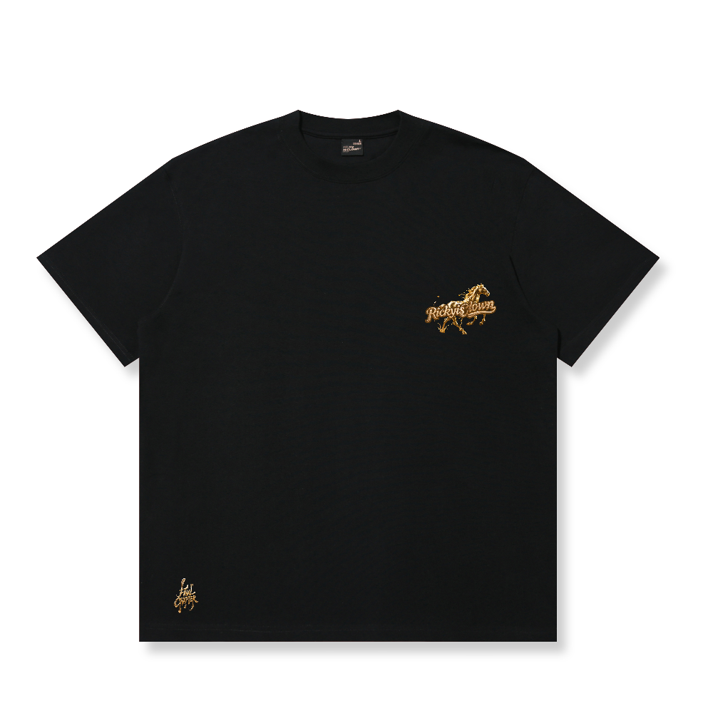 RickyisClown Gilded Horse Torn Smile Tee RIC鎏金之马撕裂笑脸短袖