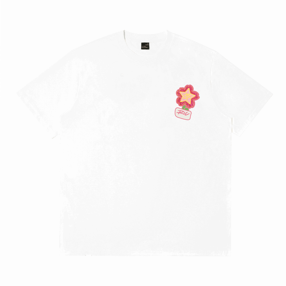 "Money Flower" Ripped Smiley Tee “有钱花”撕裂笑脸短袖