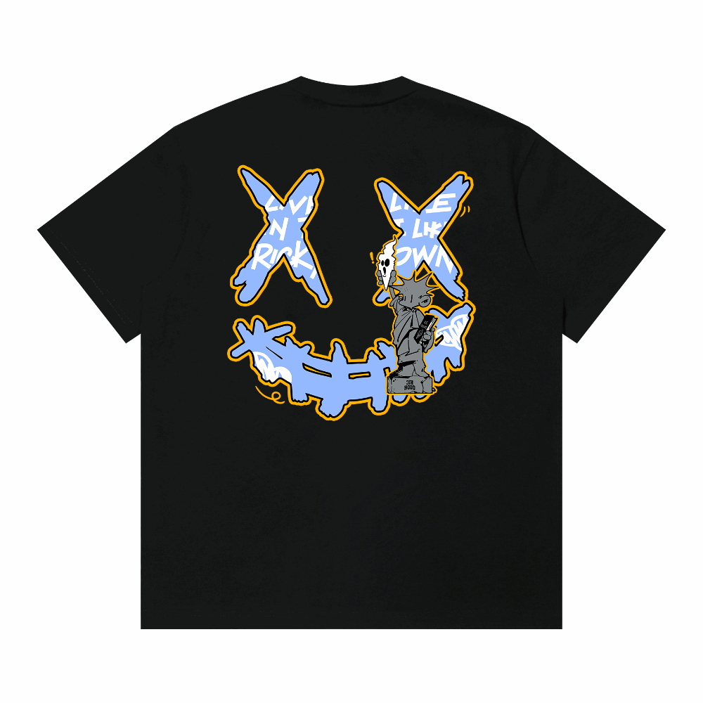 RickyisClown"Liberty Pineapple" Borderless Smiley Tee RIC“自由象征”菠萝头撕裂笑脸短袖