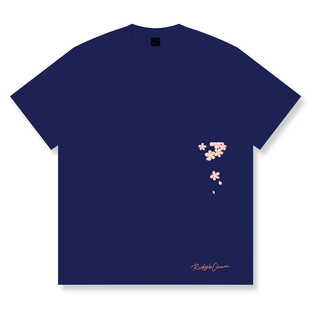 RickyisClown Floral Shadow Torn Smile Tee RIC花影穿梭撕裂笑脸短袖