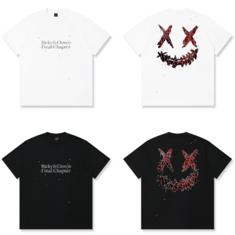 RickyisClown Diamond Spider Torn Smile Tee RIC钻石蜘蛛撕裂笑脸短袖