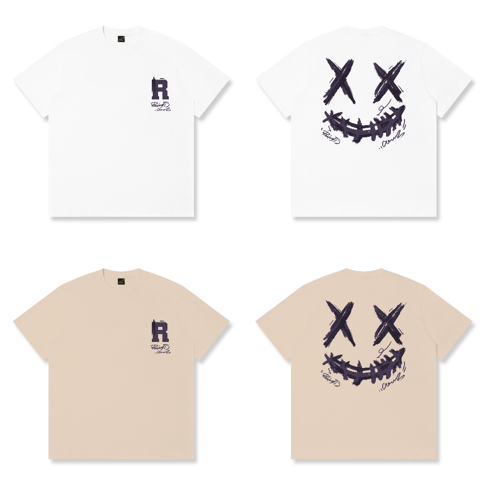 RickyisClown"DENIM GRAFFITI" Ripped Smiley Tee RIC牛仔涂鸦 撕裂笑脸短袖