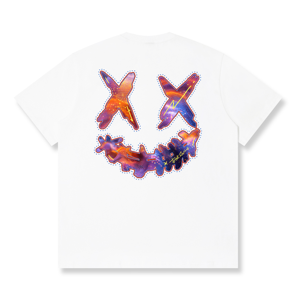 RickyisClown Cosmic Hue Torn Smile Tee RIC宇宙之色撕裂笑脸短袖