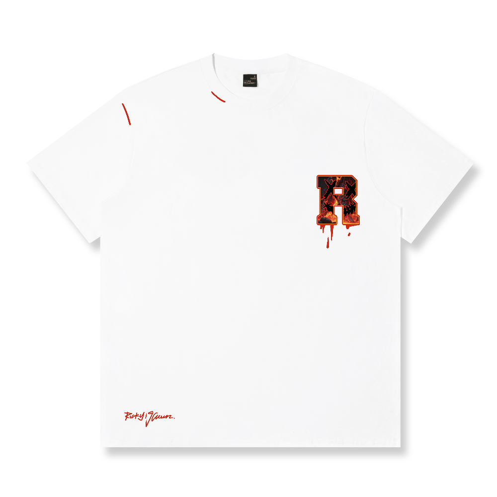 RickyisClown Inferno Black Horse Torn Smile Tee RIC熔浆黑马撕裂笑脸短袖