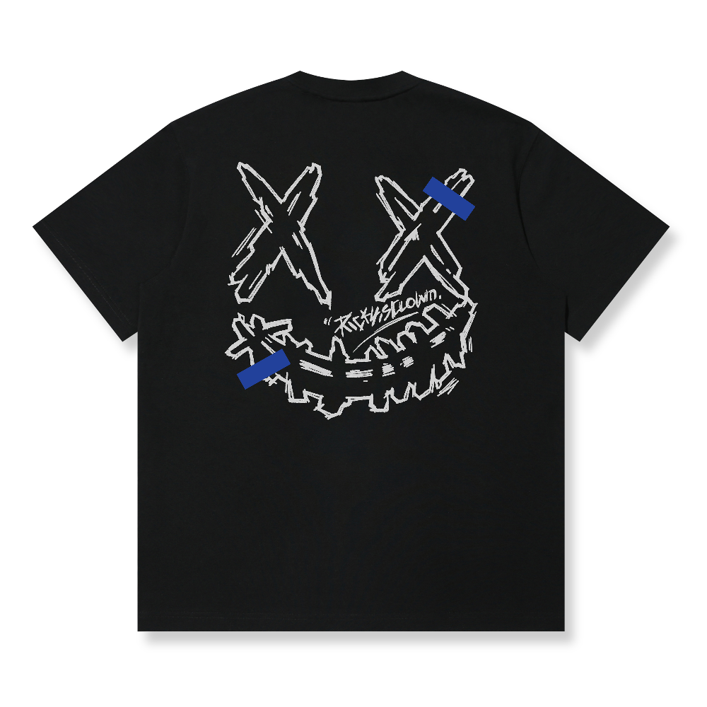 RickyisClown Polaroid Torn Smile Tee – Pineapple Head Limited RIC大头贴 撕裂笑脸短袖(菠萝头限定)