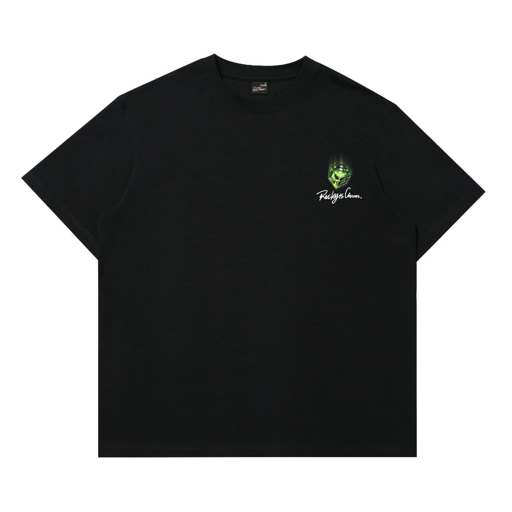 RIC Jade Dice Silver Leather Tee 碧绿骰子银皮短袖