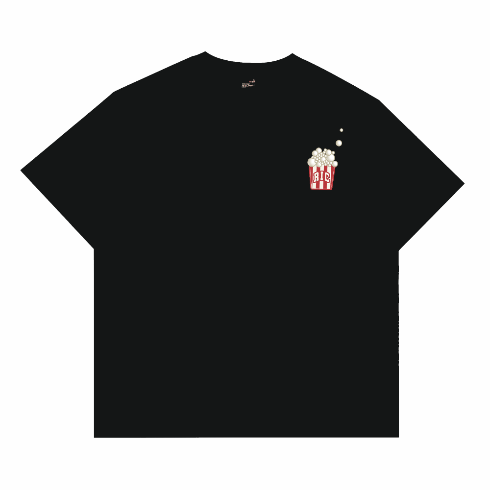 RickyisClown Pearl Popcorn Ripped Smiley Tee RIC珍珠爆米花撕裂笑脸短袖