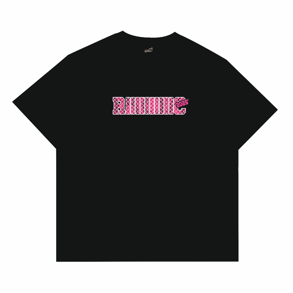 RIC Pink Serpent Net Ripped Smiley Tee 粉蛇之网撕裂笑脸短袖