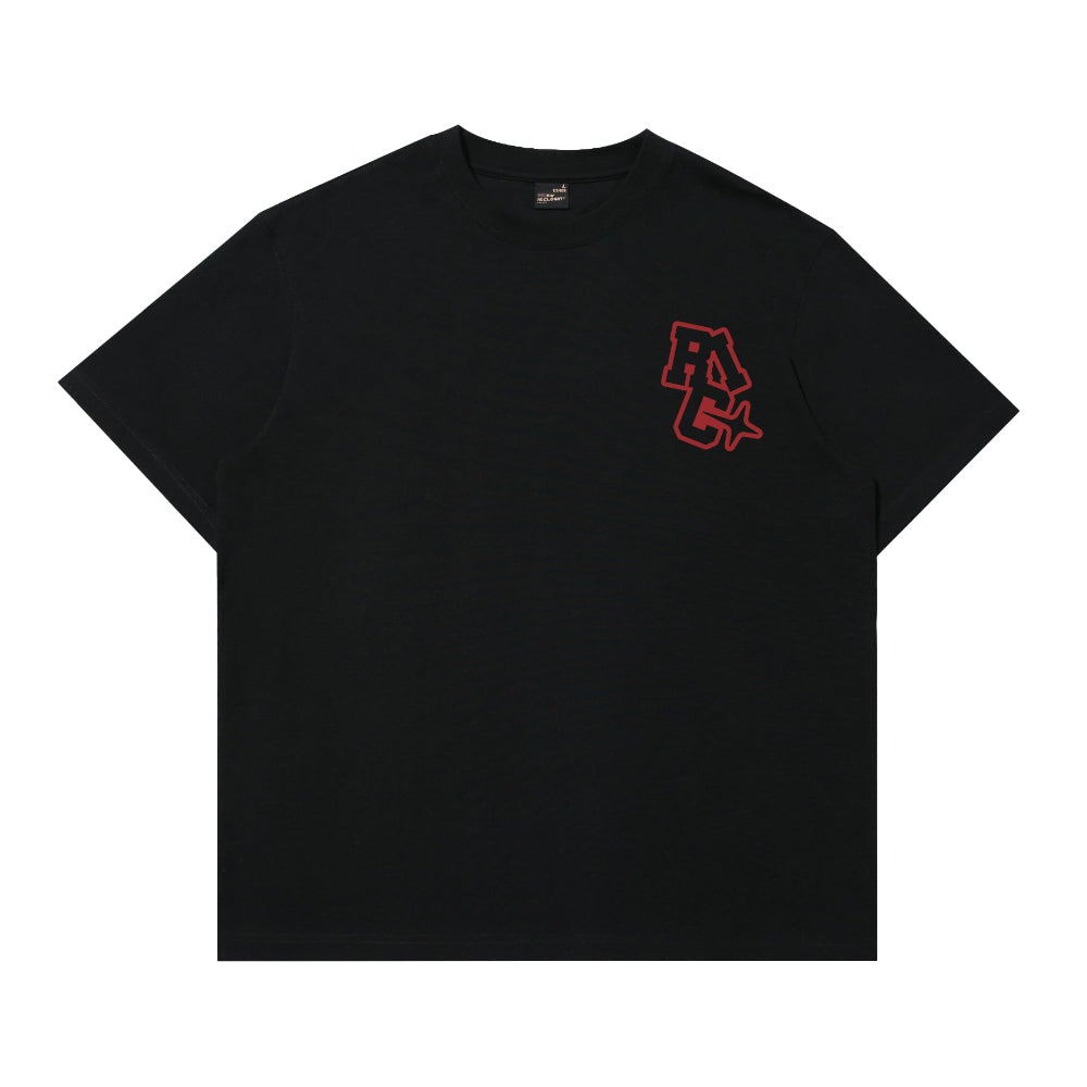 RickyisClown Red Cut-Out Robek Smiley Tee RIC红色切割撕裂笑脸短袖