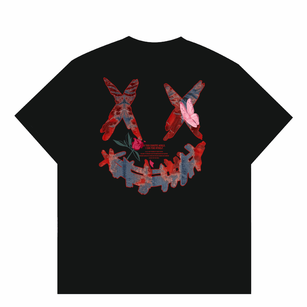 RickyisClown Bloodwing Ripped Smiley Tee RIC血蝶撕裂笑脸短袖