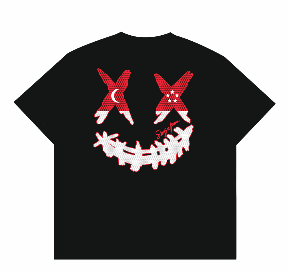 RickyisClown Singapore Limited Ripped Smiley Tee RIC新加坡限定撕裂笑脸短袖
