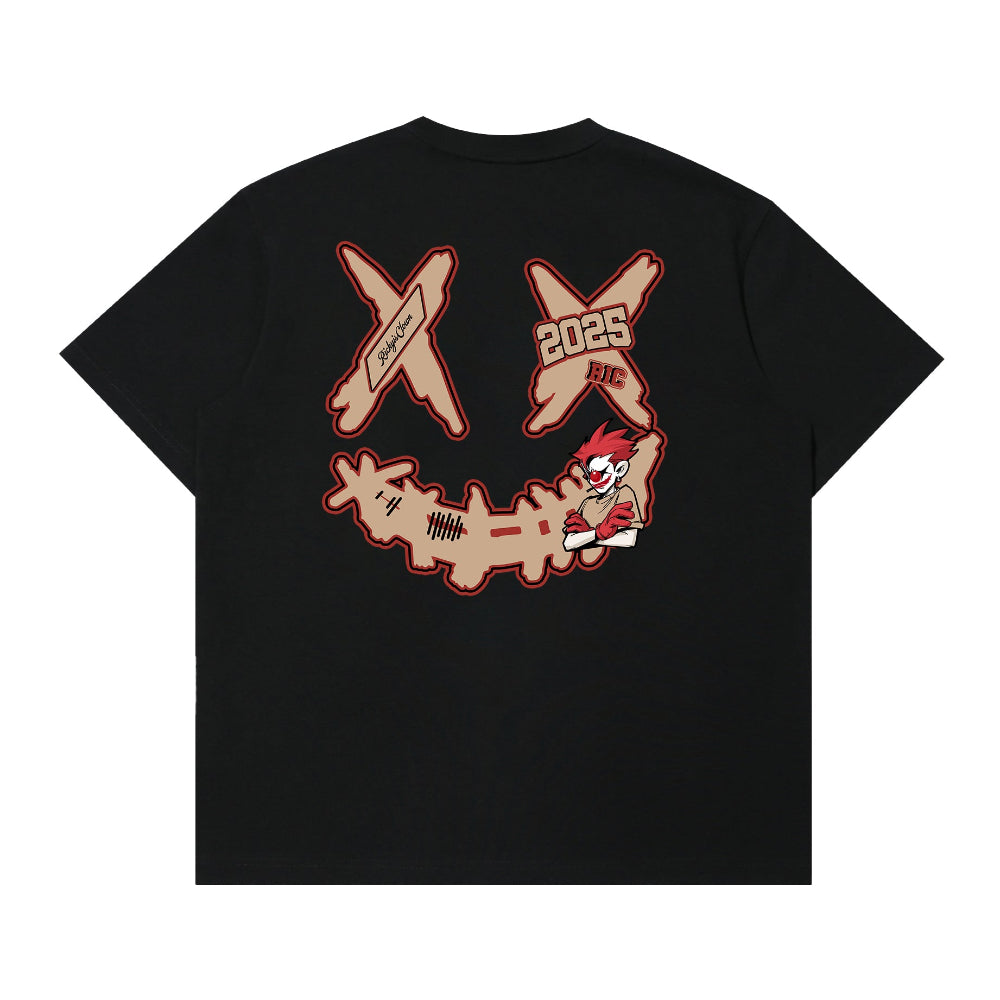 RickyisClown Joker Era Embroidered Patch Ripped Smiley Tee RIC小丑元年贴布绣撕裂笑脸短袖