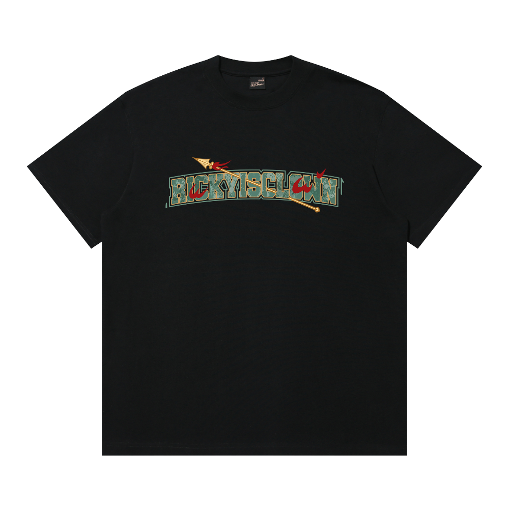 RickyisClown"LOTUS SPEAR" Ripped Smiley Tee RIC“莲之枪”撕裂笑脸短袖
