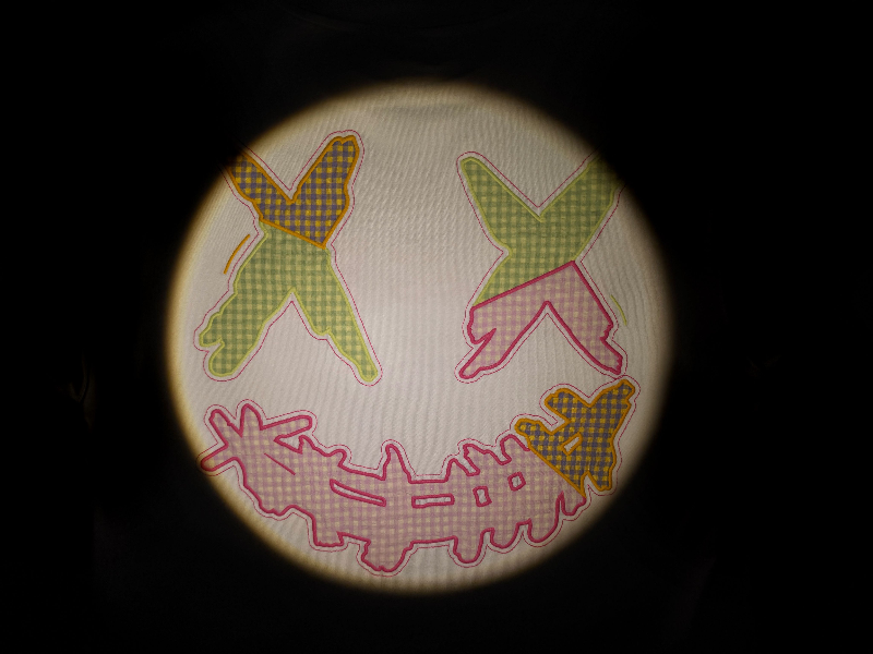 RickyisClown "RAINBOW PLAID" Patchwork Ripped Smiley Tee RIC多彩格纹 贴布绣撕裂笑脸短袖