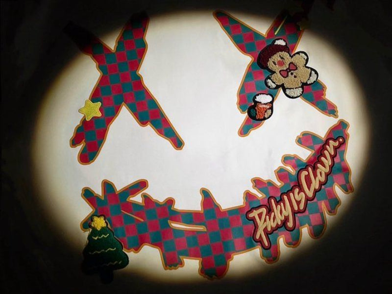 RickyisClown Funny Gingerbread Ripped Smiley Short Sleeve Tee RIC幽默姜饼人撕裂笑脸短袖