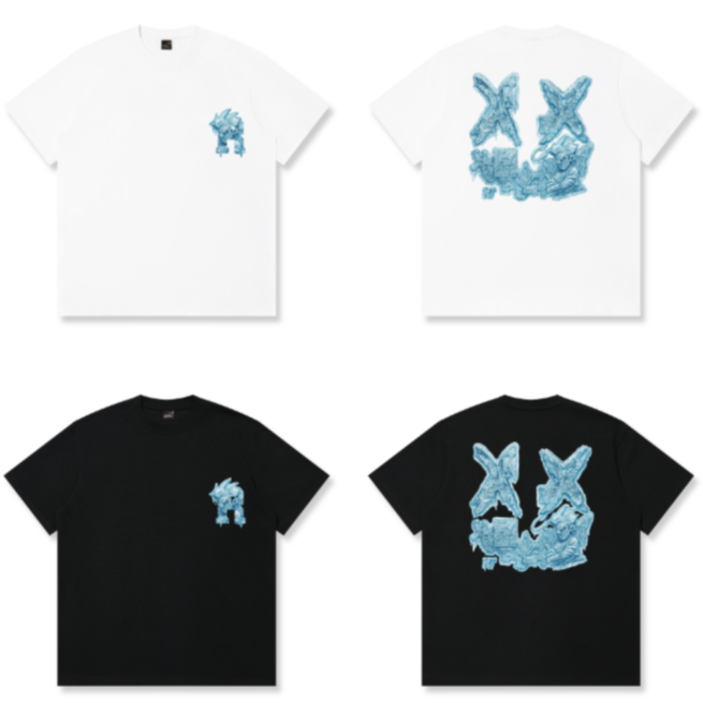 RickyisClownIce Relief Torn Smile Tee RIC寒冰浮雕撕裂笑脸短袖