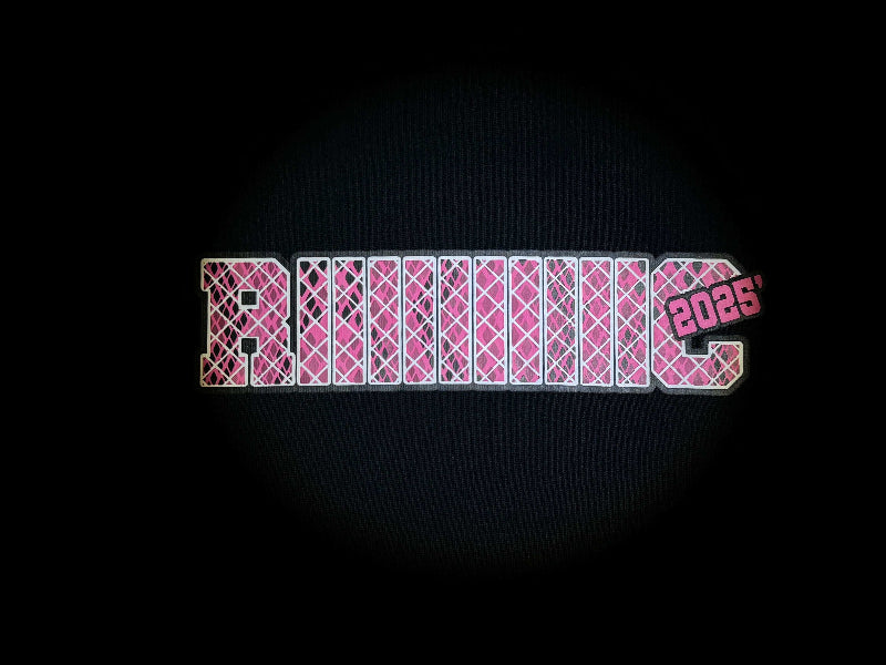 RIC Pink Serpent Net Ripped Smiley Tee 粉蛇之网撕裂笑脸短袖