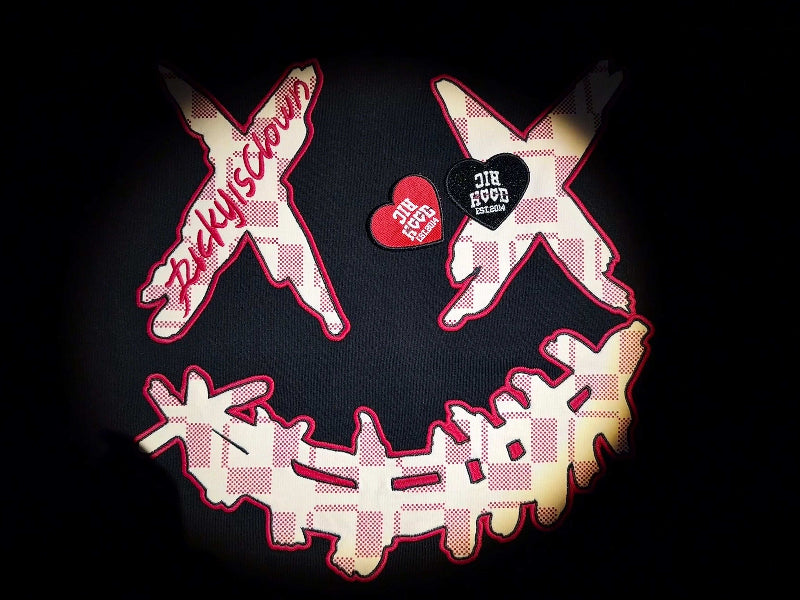 RickyisClown Warm Heart Doll Ripped Smiley Short Sleeve Tee RIC温暖的心玩偶撕裂笑脸短袖