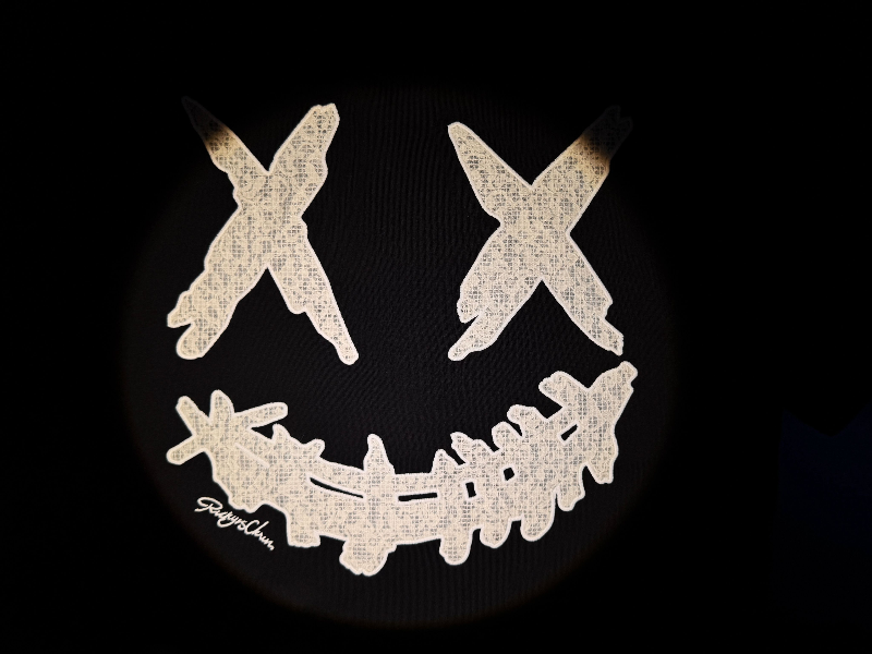 RickyisClown"LACE TEMPTATION" Patchwork Ripped Smiley Tee RIC蕾丝风情 贴布绣撕裂笑脸短袖