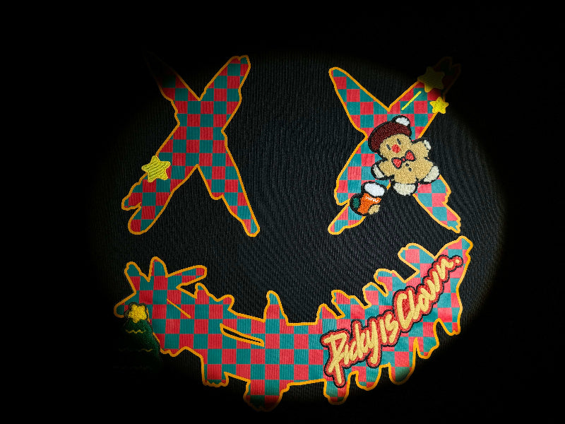RickyisClown Funny Gingerbread Ripped Smiley Short Sleeve Tee RIC幽默姜饼人撕裂笑脸短袖