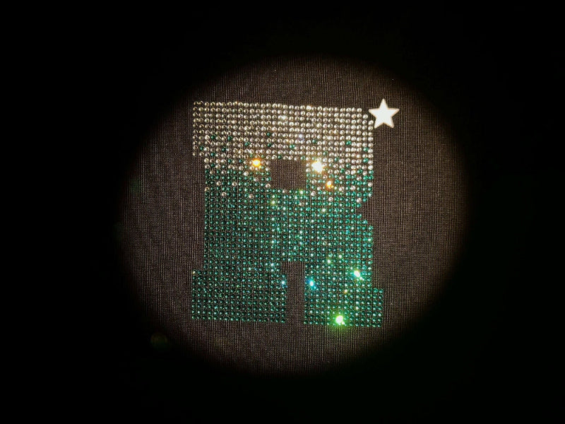 RIC Tiffany Blue Rhinestone Smiley Graphic T-Shirt 蒂芙尼烫钻撕裂笑脸短袖