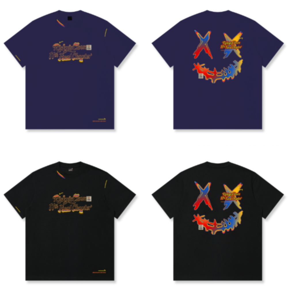 RickyisClown Rainbow Rush Torn Smile Tee RIC彩虹狂潮撕裂笑脸短袖