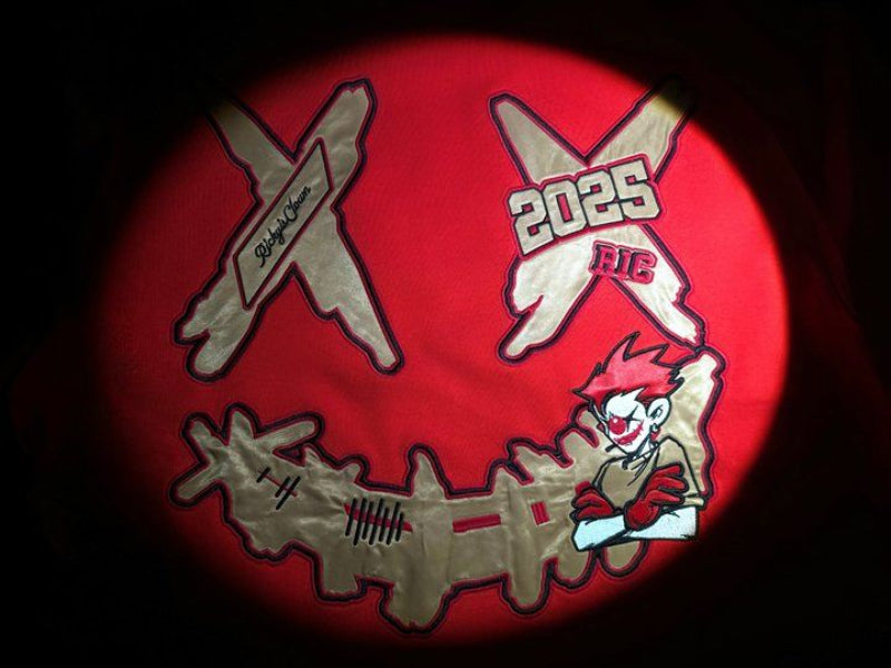 RickyisClown Joker Era Embroidered Patch Ripped Smiley Tee RIC小丑元年贴布绣撕裂笑脸短袖