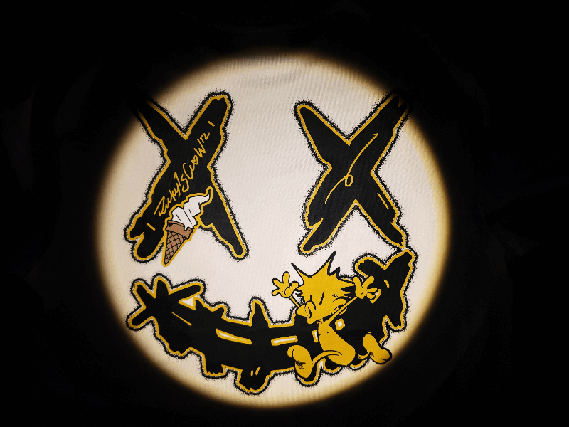 RickyisClown"RUNNING PINEAPPLE" Ripped Smiley Tee RIC"奔跑的菠萝头"撕裂笑脸短袖