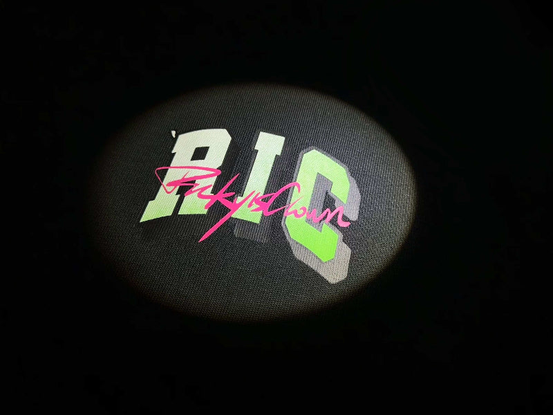 荧光头骨撕裂笑脸Rickyisclown Fluorescent Bone Joker Smiley T-shirt