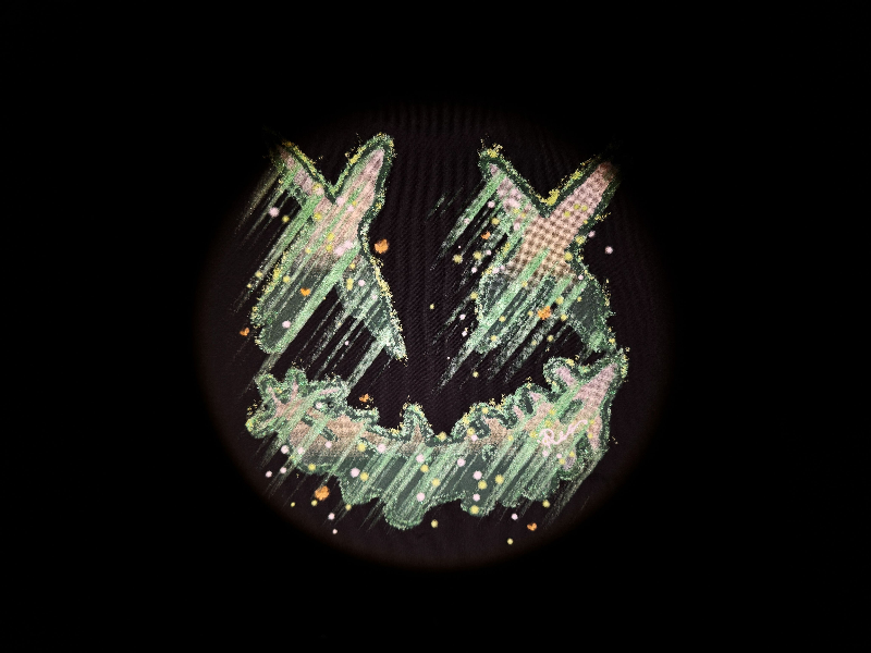 RickyisClown"FIREFLY GLOW" Ripped Smiley Tee RIC萤火之光 撕裂笑脸短袖