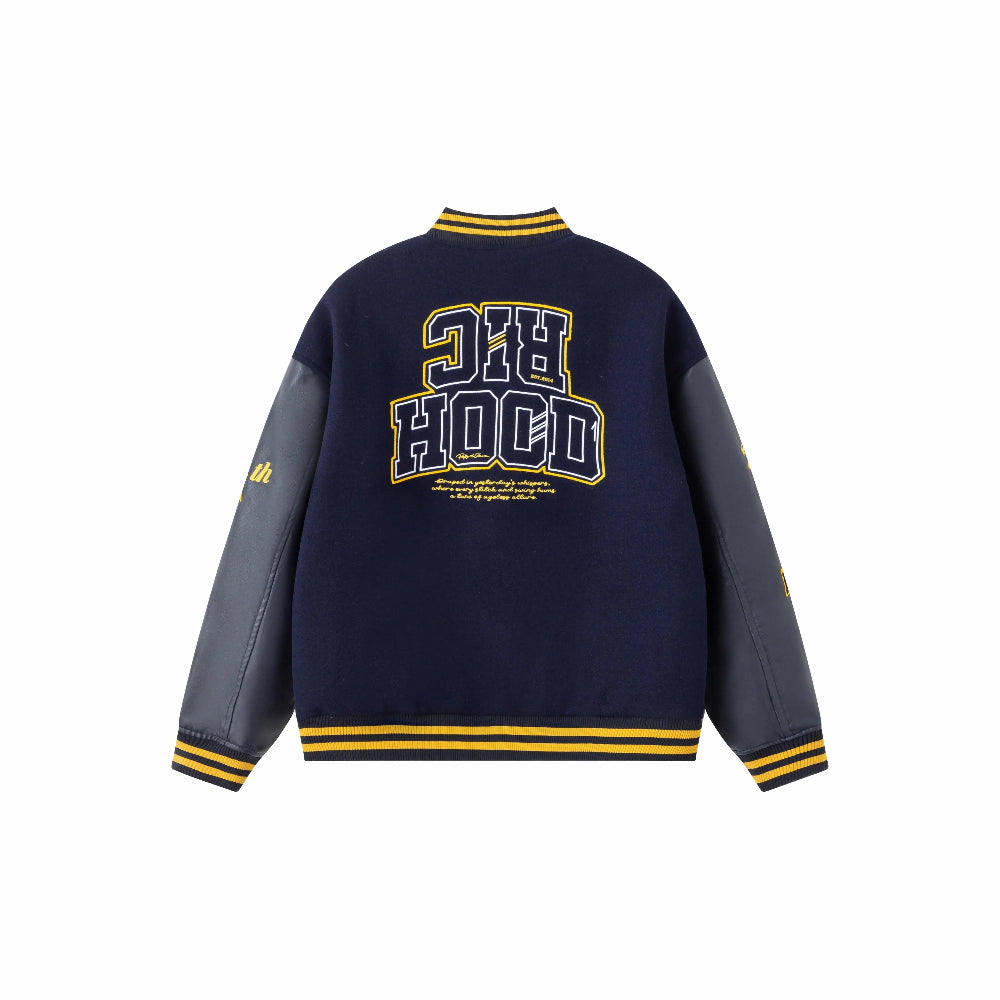 BLUE RickyisClown Richood Lightweight Chenille Varsity Jacket (No Padding)