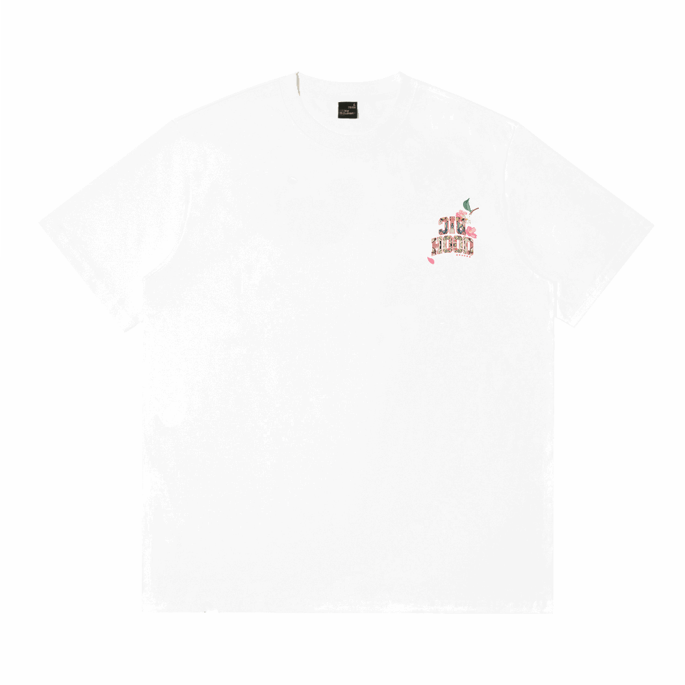 RIC"Floral Butterfly" Embroidered Patch Smiley Tee “花蝶漫舞” 贴布绣笑脸短袖