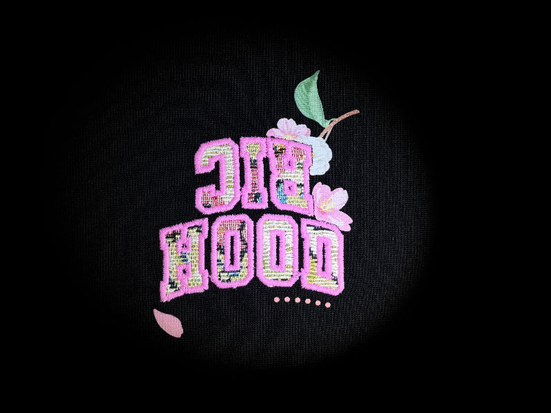 RickyisClown"Floral Butterfly" Embroidered Patch Smiley Tee RIC“花蝶漫舞” 贴布绣笑脸短袖