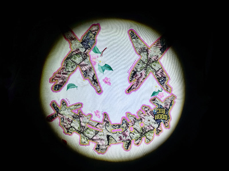 RickyisClown"Floral Butterfly" Embroidered Patch Smiley Tee RIC“花蝶漫舞” 贴布绣笑脸短袖
