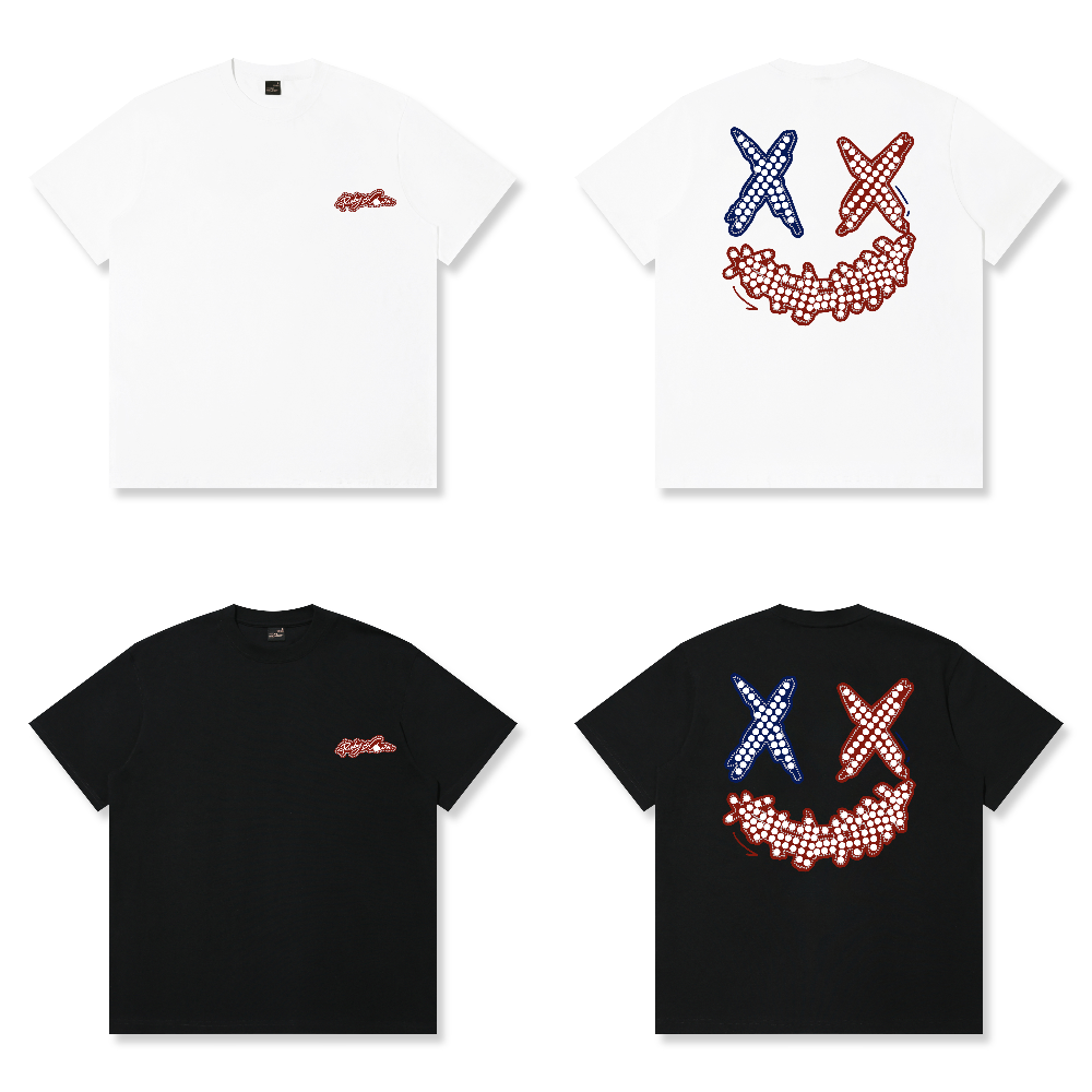 RickyisClown"PEARL DIAMOND" Ripped Smiley Tee RIC珍珠钻石 撕裂笑脸短袖