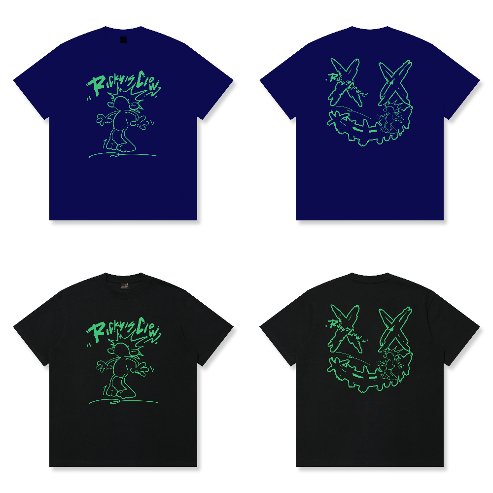 RickyisClown"CAUGHT!" Ripped Smiley Tee RIC“被发现了”撕裂笑脸短袖