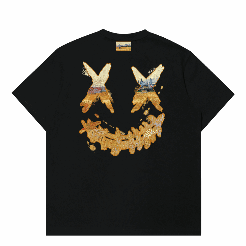RIC "Golden Wheatfield" Printed Smiley Tee “金色麦田”印花笑脸短袖