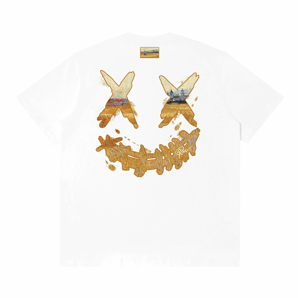 RIC "Golden Wheatfield" Printed Smiley Tee “金色麦田”印花笑脸短袖
