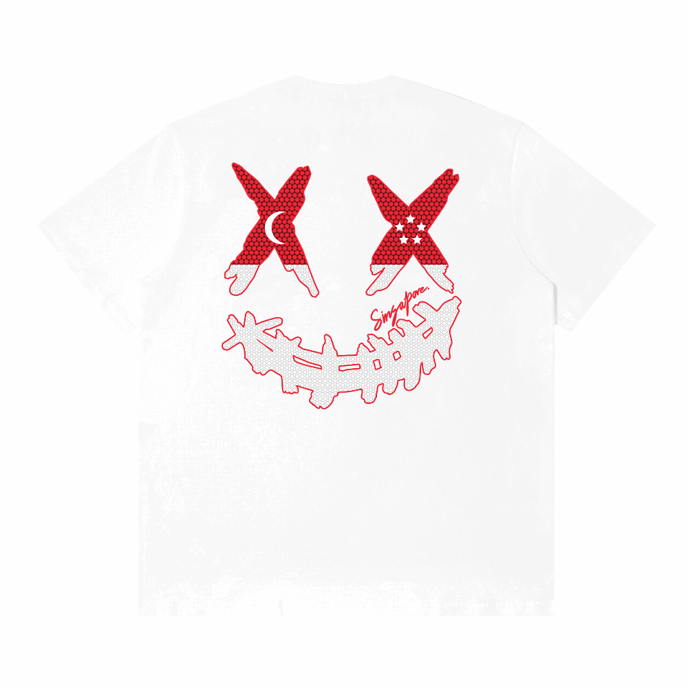 RickyisClown Singapore Limited Ripped Smiley Tee RIC新加坡限定撕裂笑脸短袖