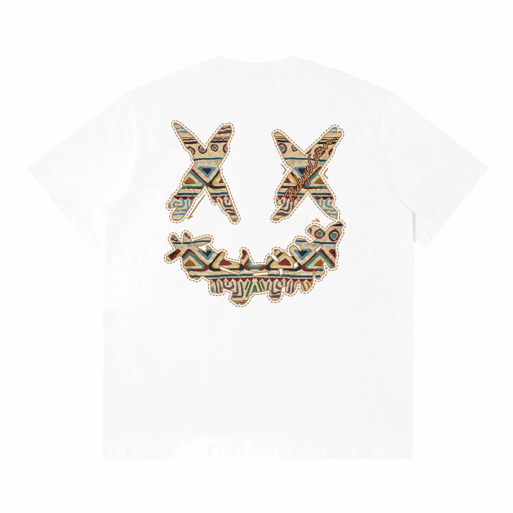RIC "Stone Age" Embroidered Patch Smiley Tee “石器时代”贴布绣笑脸短袖